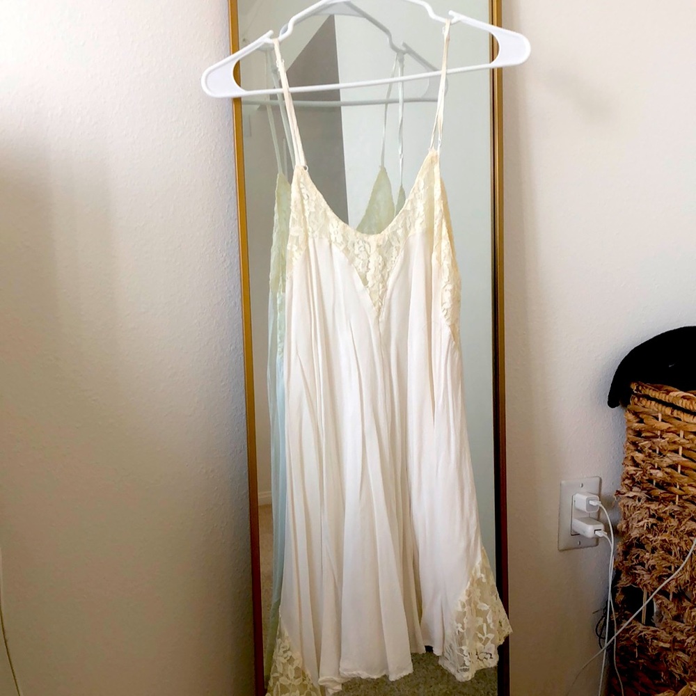 White dress with lace details